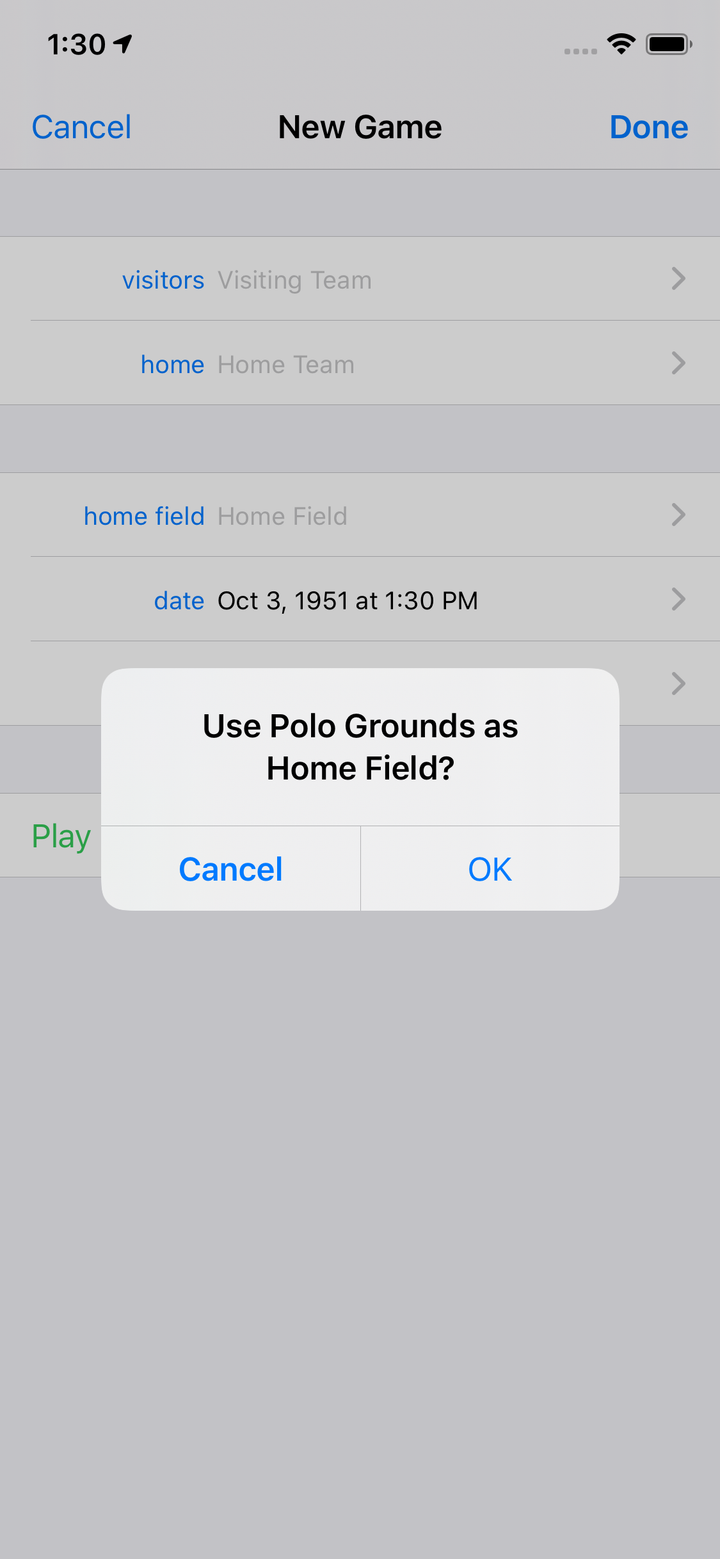 Use Polo Grounds as Home Field?