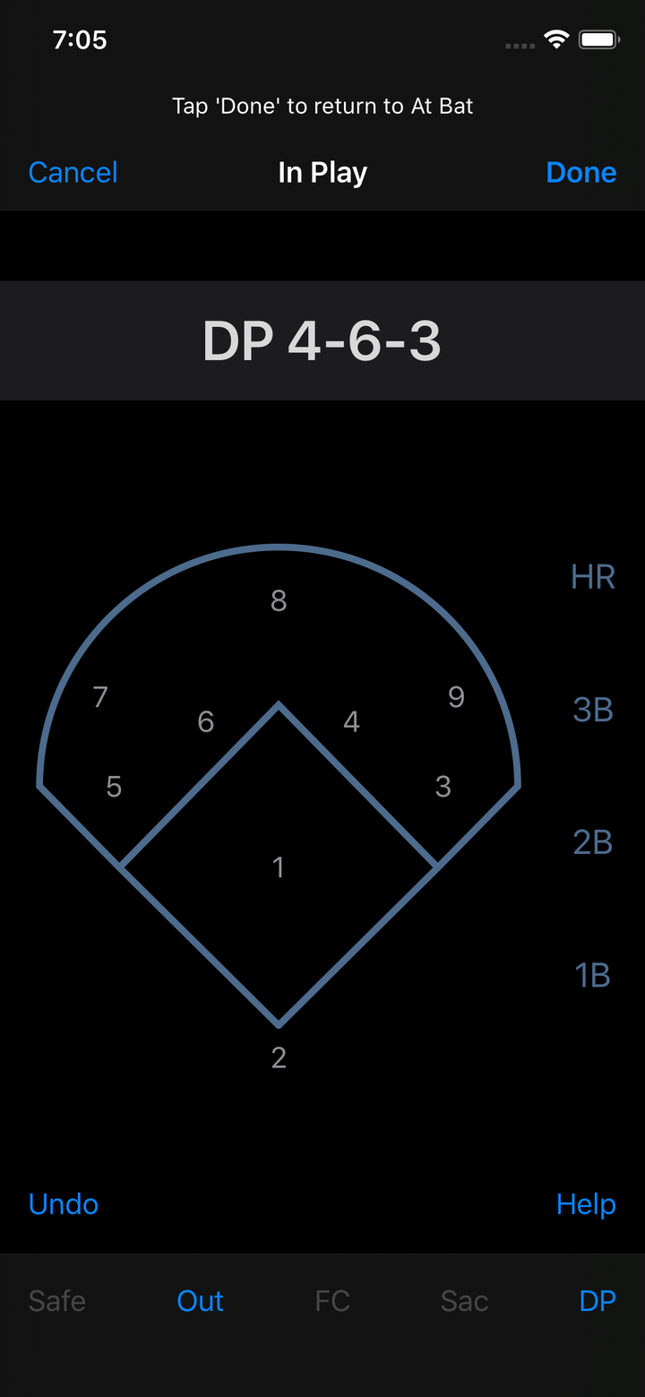 In Play screen, Dark Mode